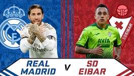 ГЛЕДАЙ ОНЛАЙН: Реал Мадрид - Ейбар (Ла Лига) от 20:30 неделя
