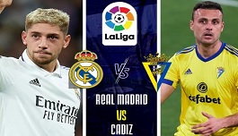 ГЛЕДАЙ ОНЛАЙН: Реал Мадрид - Кадис (Ла Лига) от 22:30 четвъртък